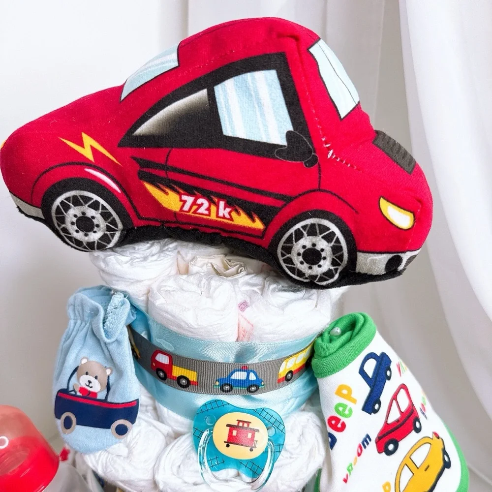 Car Diaper Cake, Baby Shower Gift